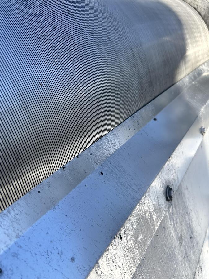 Used Rotary Screen, Stainless Steel, 24” Diameter x 48” Screen, Tank 48” x 48” x 96”, #5991576