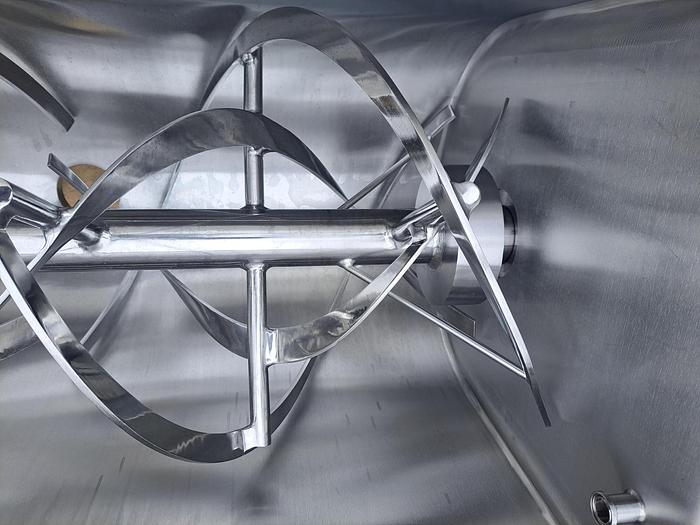Used Mixer, Ribbon, 5 CF, Stainless Steel, Double Ribbon, 5 HP #S745503