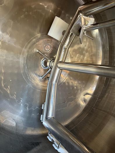 Used Tank, 300 Gallon, 316L Stainless Steel, Jacketed, Scrape Agitated, Feldmeier #S745371