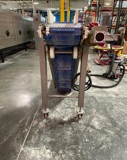 Used Conveyor, Belt, Incline, Cleated, Stainless Steel, 12", Nelson, 1 HP #C745229