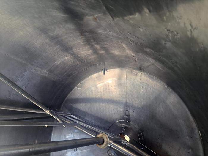 Used Tank, 2,000 Gallon, Jacketed, Scraper Agitation, Cone Bottom, APV #S745304