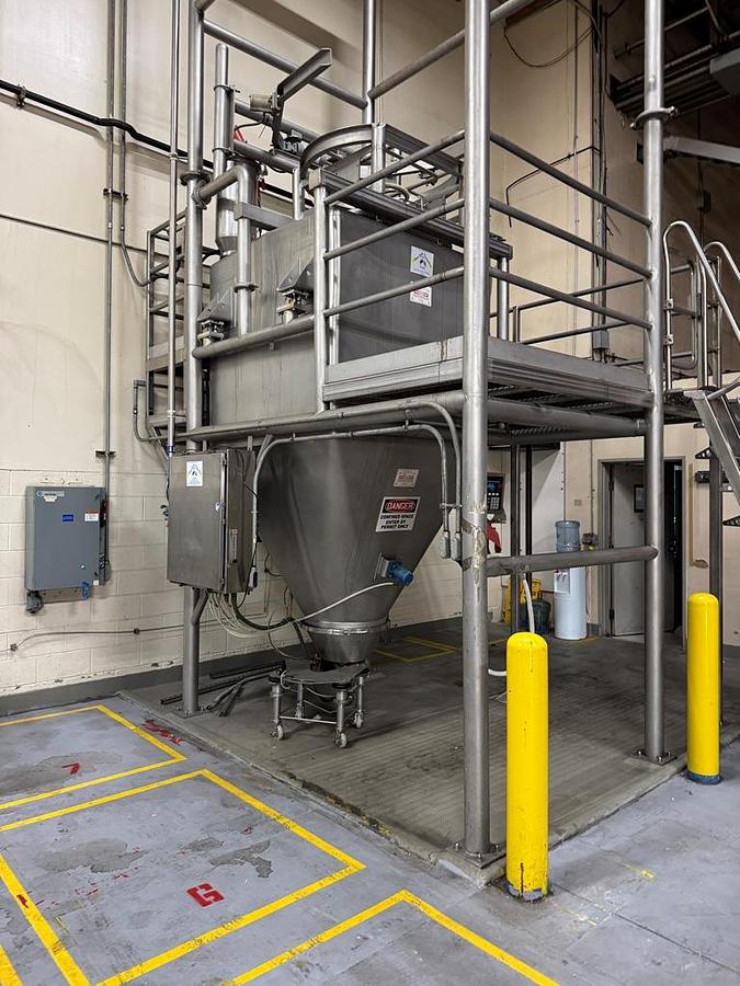 Used Sugar Receiving & Unloading System, Semi-Bulk / Rice Lake / Fristam, Stainless Steel, #5991615