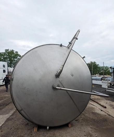 Used Tank, 6,600 Gallon, Stainless Steel, 96" x 202", Jacketed, Santa Rosa #5762689