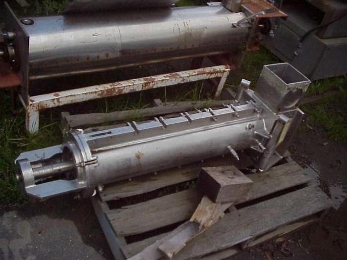 Used Extruder, 6" Dia., Fitzpatrick, Malaxator, S/st, 6" X 3.5' #S321690