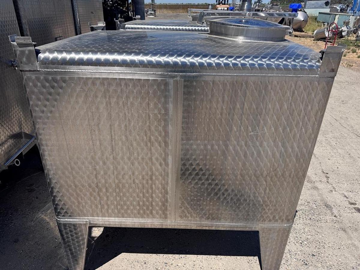 Used Tank, 264 Gallon, Tote, Stainless Steel, 41" x 47" x 32",  Wine storage, Qty. - 2, #5991809
