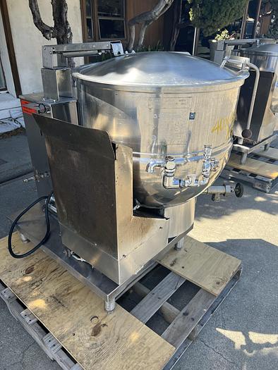 Used Kettle, 40 Gallon, Groen, Mdl DHT-40, Tilt, Gas-Fired, Self Contained #S745090