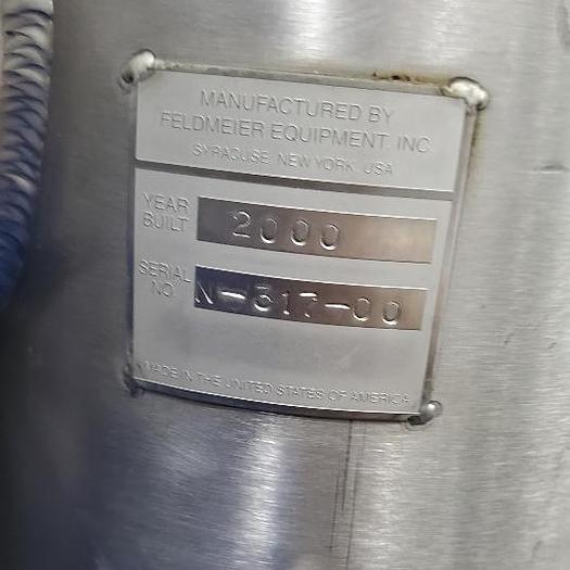 Used Tank, 6,000 Gallon, Stainless Steel, Agitated, Dish Bottom, Jacketed