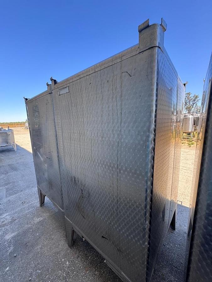 Used Tank, 529 Gallon, Stainless Steel Tote Tank, 48" x 48" Qty. - 4, #5991808
