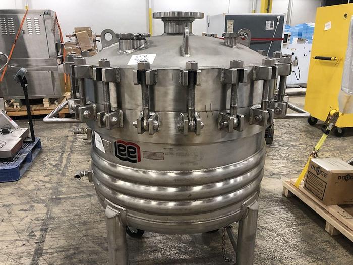 Used Reactor, 110 Gallon, Stainless Steel, Jacketed, 150 PSI, Lee Industries #S745277
