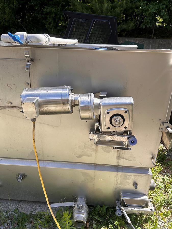 Used Rotary Screen, Stainless Steel, 24” Diameter x 48” Screen, Tank 48” x 48” x 96”, #5991576
