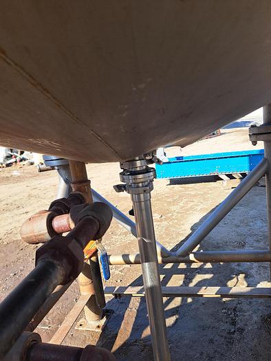 Used Tank, 500-Gallon, Stainless Steel, Scrape Agitation, Jacketed, #5991294