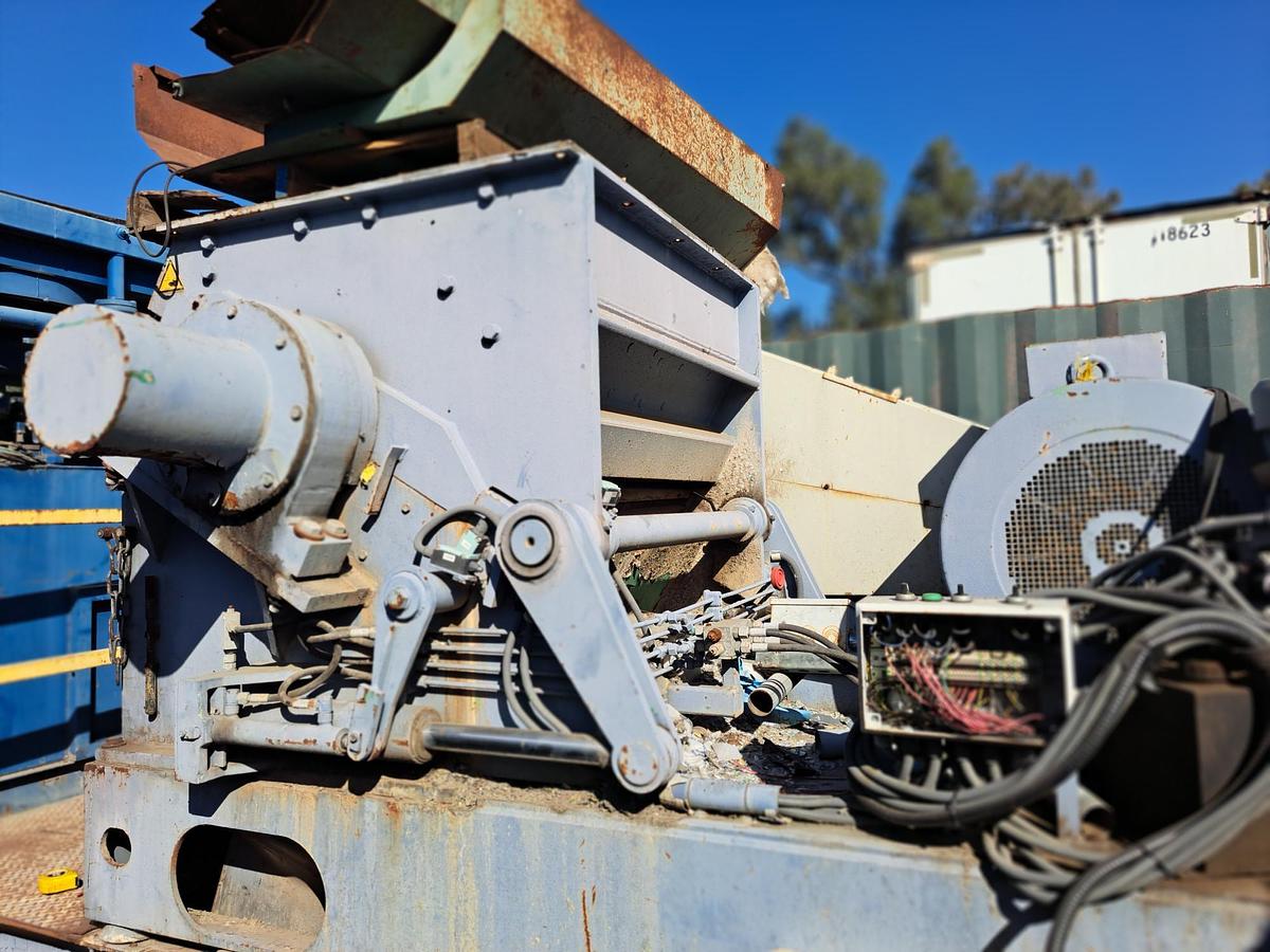 Used Shredder, Single Rotor, 47" x 31.5", 308 HP, Herbold SMS 80/120-S7-2, #