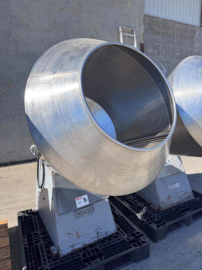 Used Coating Pan, 39" Diameter x 40" Deep, Colton, SSV, Stainless Steel, #5991879