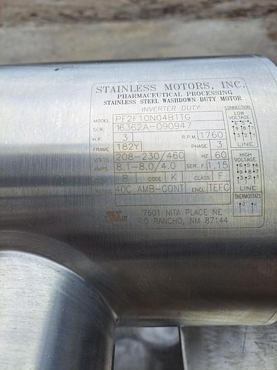 Used Pump, Positive, Waukesha, Mdl 55, 2" In/Out, 3 HP #S745801