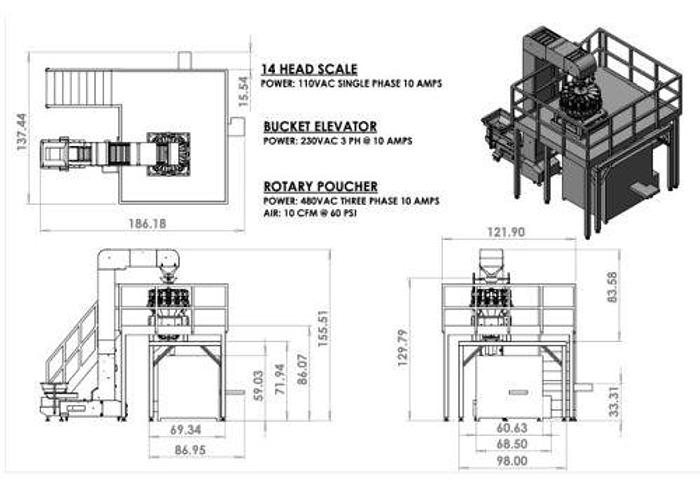 Used Pouch Filler, Actionpac, Model APR360P-28, Combination Scale, Model Multi109 #4489768