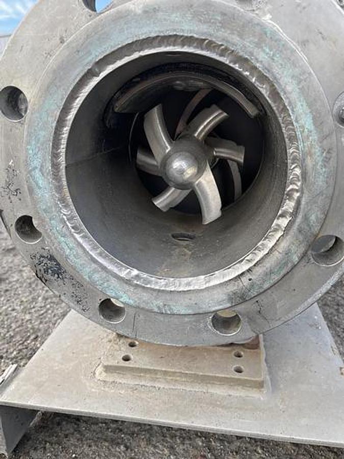 Used Pump, 30HP, Vaughan, STH Series, Chopper Pump, Stainless Steel, #5991998