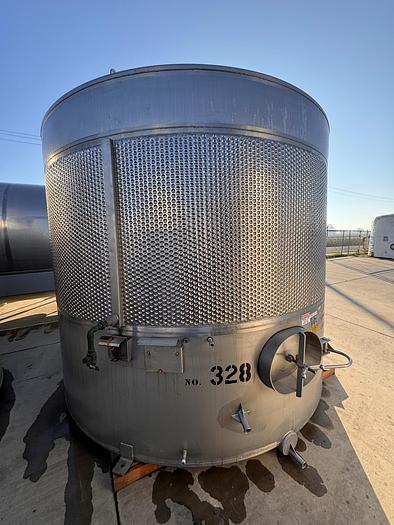 Used 5,000 Gallon, Stainless Steel, Dimple Jacketed, Sloped Bottom, Stand Mounted #5991278