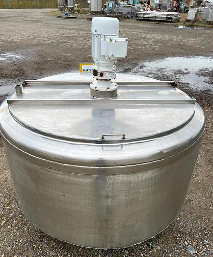 Used Stainless Steel 175-Gallon Jacketed and Agitated Processor Tank #S744976