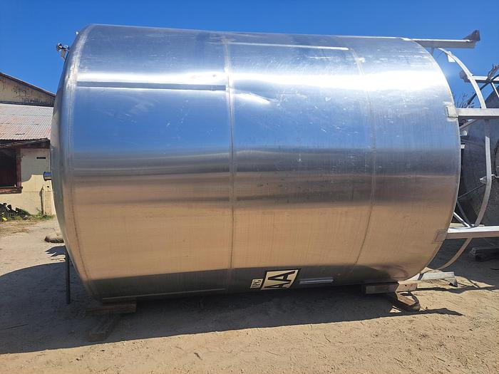 Used Tank, 6,000 Gallon, 304 Stainless Steel, 10' x 10'6", Dish Bottom, #5991367