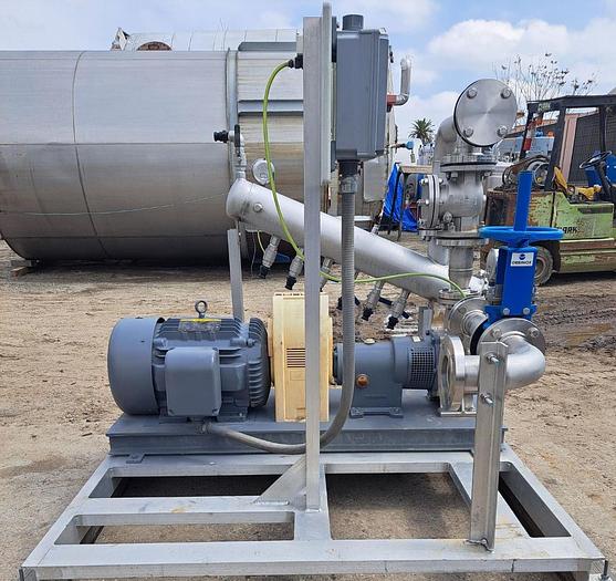 Used Pump, Centrifugal, 30 HP, Nikuni, Mdl KTM65S2, Bubble Generator