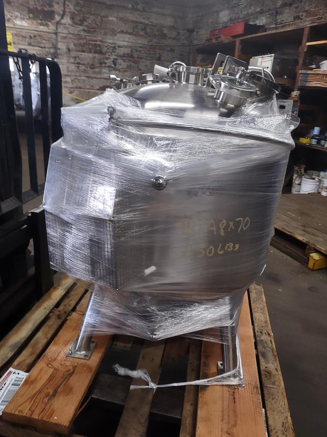 Used Reactor, 40 Gallon (150 Liters), Hastelloy, Jacketed, 45 PSI Internal #S745419