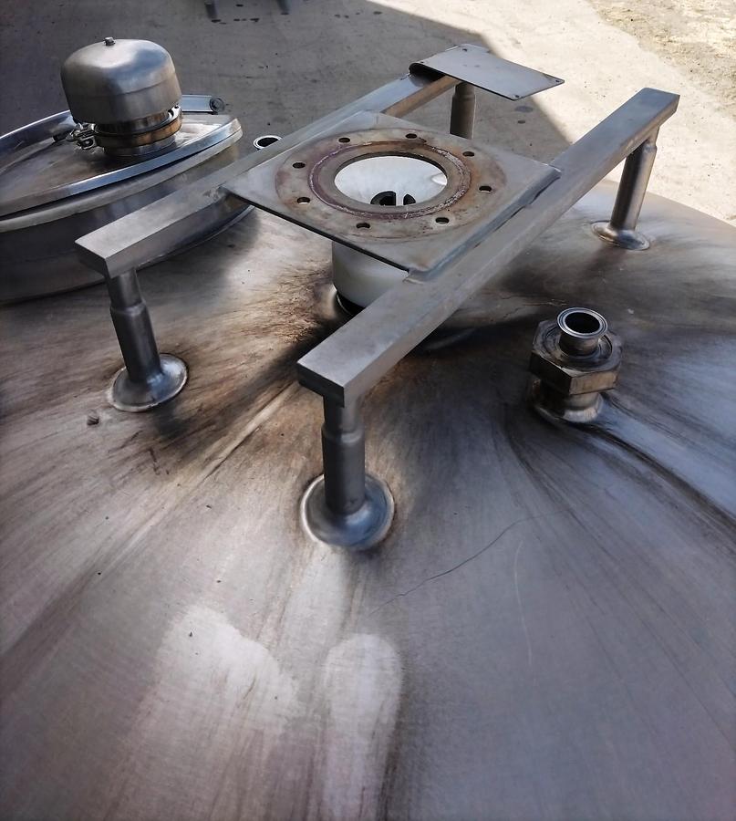 Used Tank, 1,000 Gallon, Jacketed, Stainless Steel, #5991894