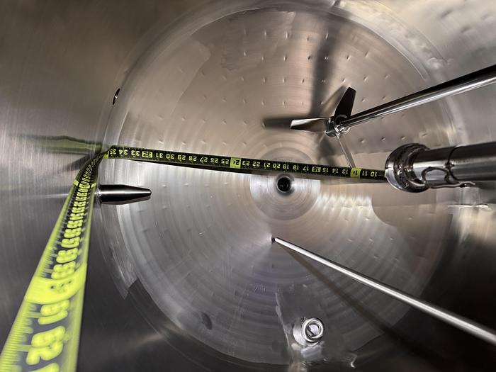 Used Reactor, 105 Gallon (400 Liters), 316L Stainless Steel, Jacketed, Agitated #S745440