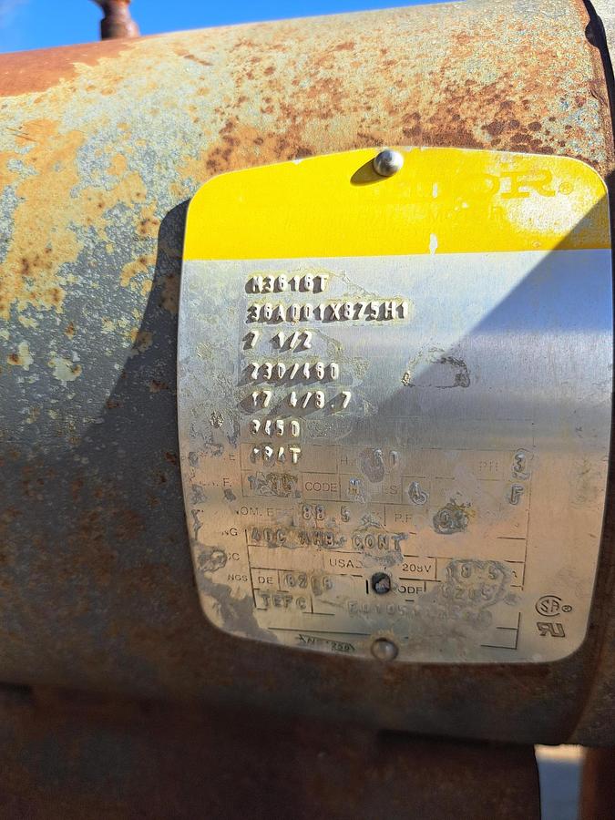 Used Pump, Moyno, 7.5 HP, C/st, Progressive Cavity, Mdl 2F022C2 #S740716