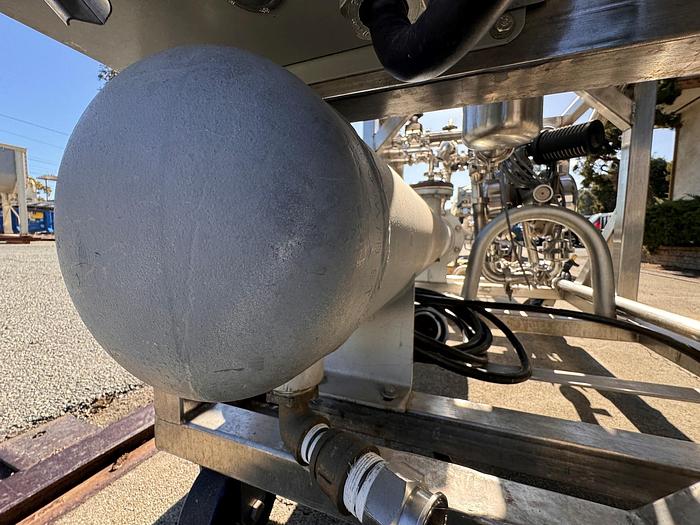 Used CIP, 1-Tank, 100 Gallon, Heat Exchanger, Chromalox Heater, Pumps, #5991176