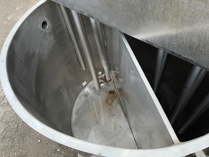 Used Tank, 250 Gallon, Stainless Steel, Dual Compartment, #S744974