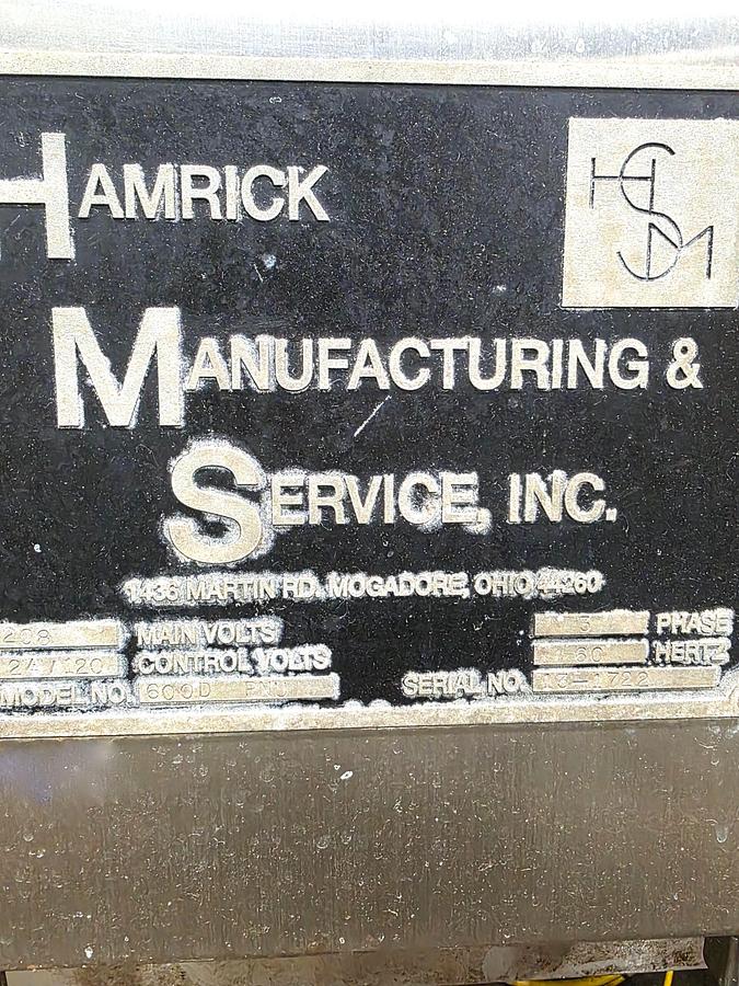 Used Case Packer, Drop, Hamrick 600D, with Laner, Servo-Driven, #