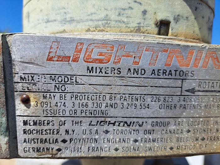 Used Mixer, Agitator, 1/3 HP, Lightnin, Model XD-30 - #