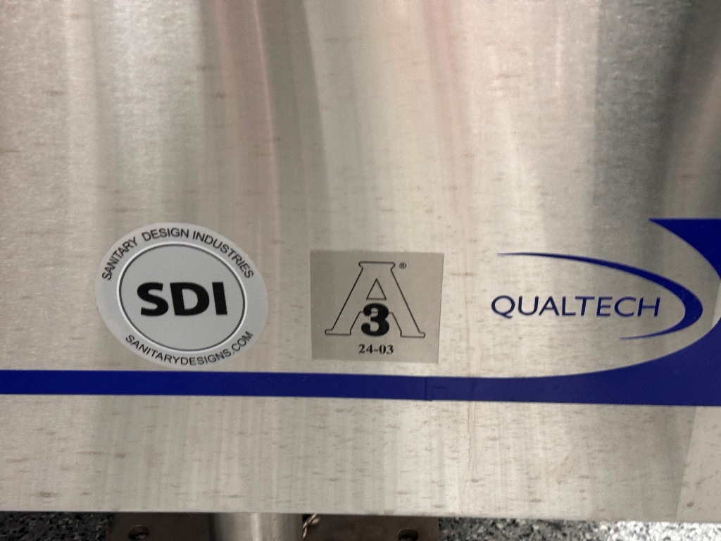 Used Tank, Cheese Vat, 1,000 lb., Qualtech, Jacketed, Pasteurizing, #5991906
