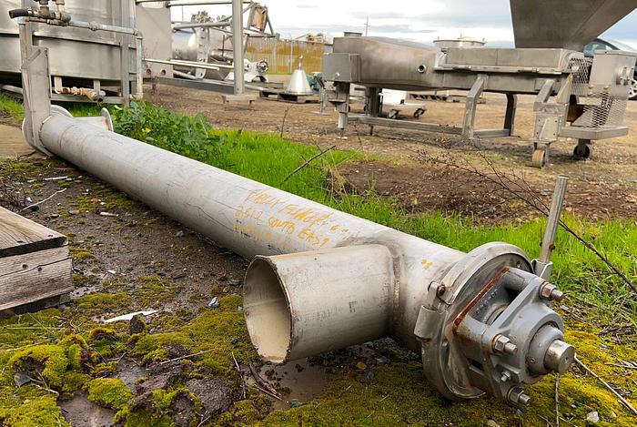 Used Conveyor, Screw, 6" x 92", S/st, Tubular, Less Drive #S744986