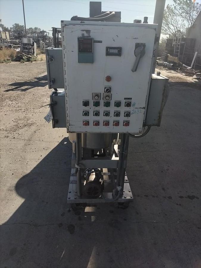 Used CIP System, 3-Tank Brew System, 25 Gallon Each, Metalcraft, Chester Jensen Heat Exchanger, #5991918
