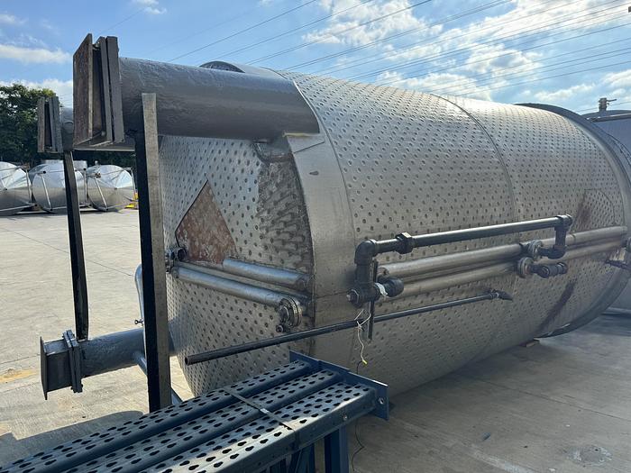 Used Tank, 6,500 Gallon, Stainless Steel, Dish Bottom, Jacketed, #5991009
