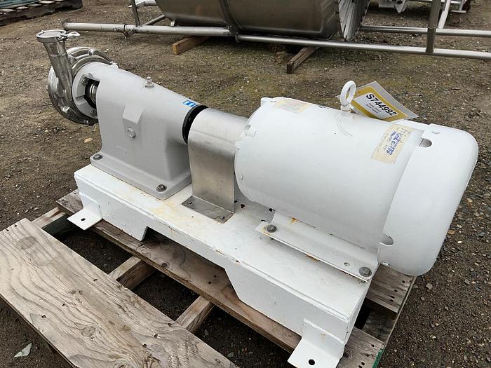 Used Pump, Centrifugal, 20 HP, Stainless Steel, Fristam, 2.5" In/Out #S744992