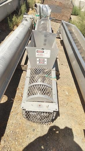 Used Conveyor, Screw, 18" X 10', Stainless Steel, #5880210