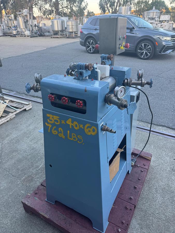 Used Mill, Roll, 3-Roll, 3.5" x 7.5", Stainless Steel, Cored Rolls, AB Controls, #5991656