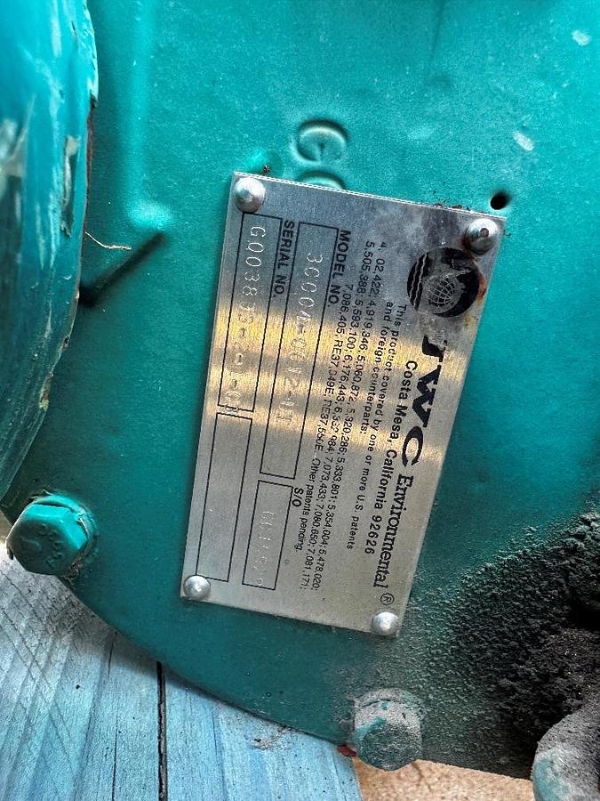 Used Grinder, 3 HP, JWC Muffin Monster, 4" Inlet/Outlet, #