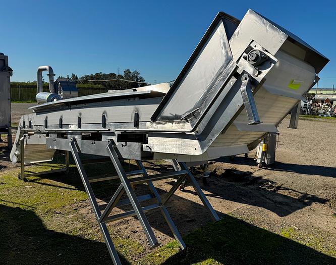 Used Conveyor, Belt, 26" X 20', Z-Frame, Cleated Belt, Washdown #S745472