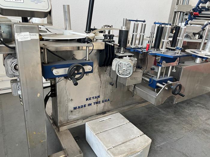 Used Labeler, Pressure Sensitive, Ketan, Model LCT-2HT, Wrap #S745285