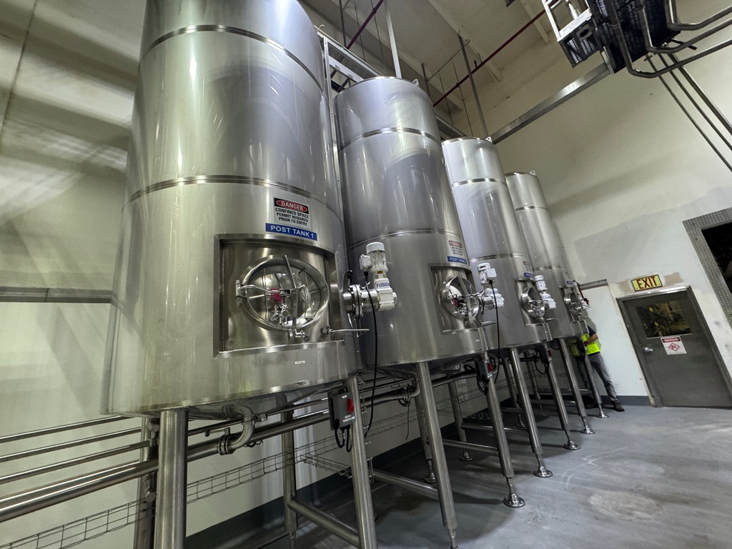 Used Tea Blending & Brewing, GEA, Brew Vessels, Blend Tanks, Valve Matrix, (3) Tank CIP System, #5991625