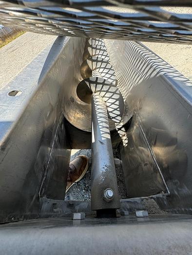 Used Conveyor, Screw, 9" X 8'3", Stainless Steel, With Drive, #5880240
