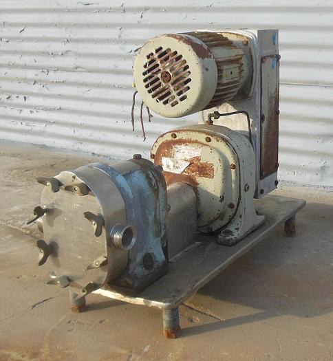 Used Pump, Positive, Waukesha, Mdl 025, S/st, 1.5", 1 HP #S742587