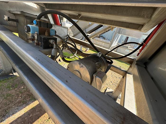 Used Dumper, Bin, Stainless Steel, 51" x 53" x 42", Hydraulic Pump #S745485