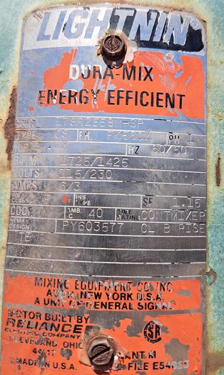 Used Mixer, Agitator, 0.43 HP, Lightnin, Model XD-30 - #S745269