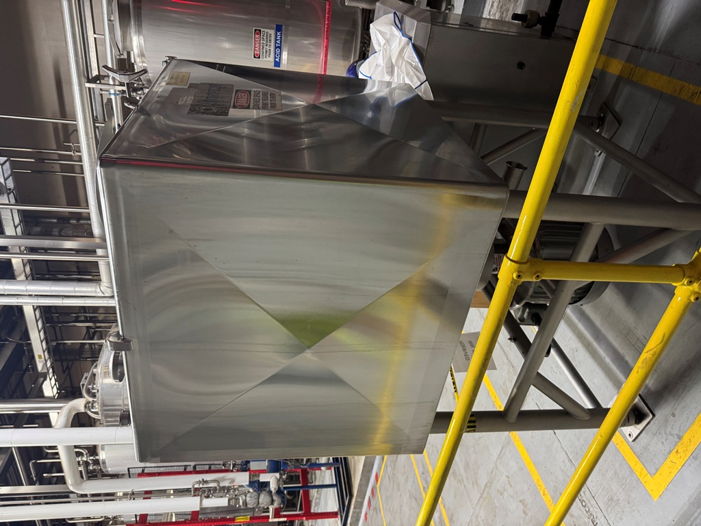 Used Liquifier Tank, 400 Gallon, Breddo, Likwifier, Stainless Steel, 40 HP,  #5991618