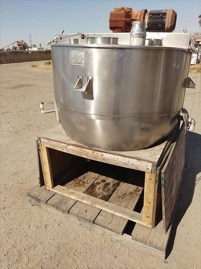 Used Kettle, 300 Gallon, Stainless Steel, Jacketed, Scrape Surface Agitation, Mueller,#5991921