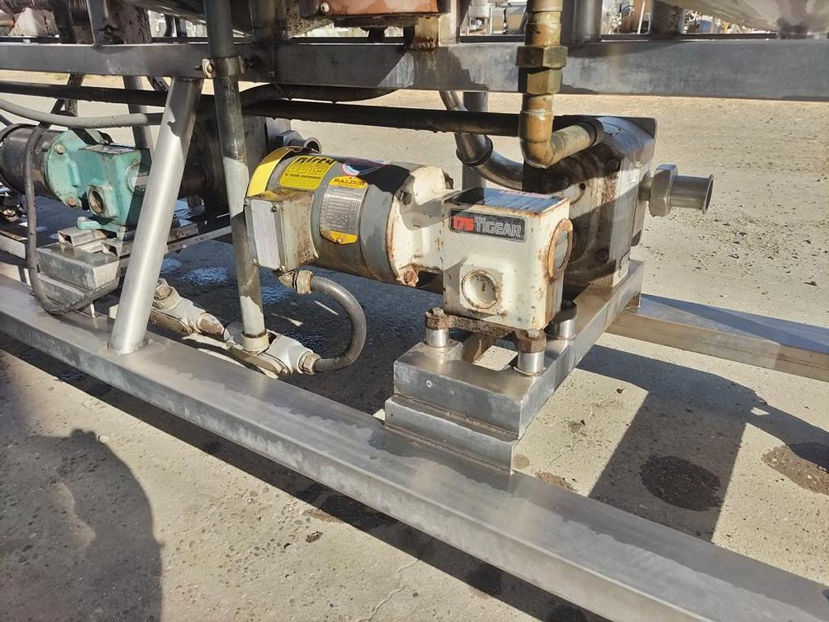 Used CIP System, 3-Tank Brew System, 25 Gallon Each, Metalcraft, Chester Jensen Heat Exchanger, #5991918